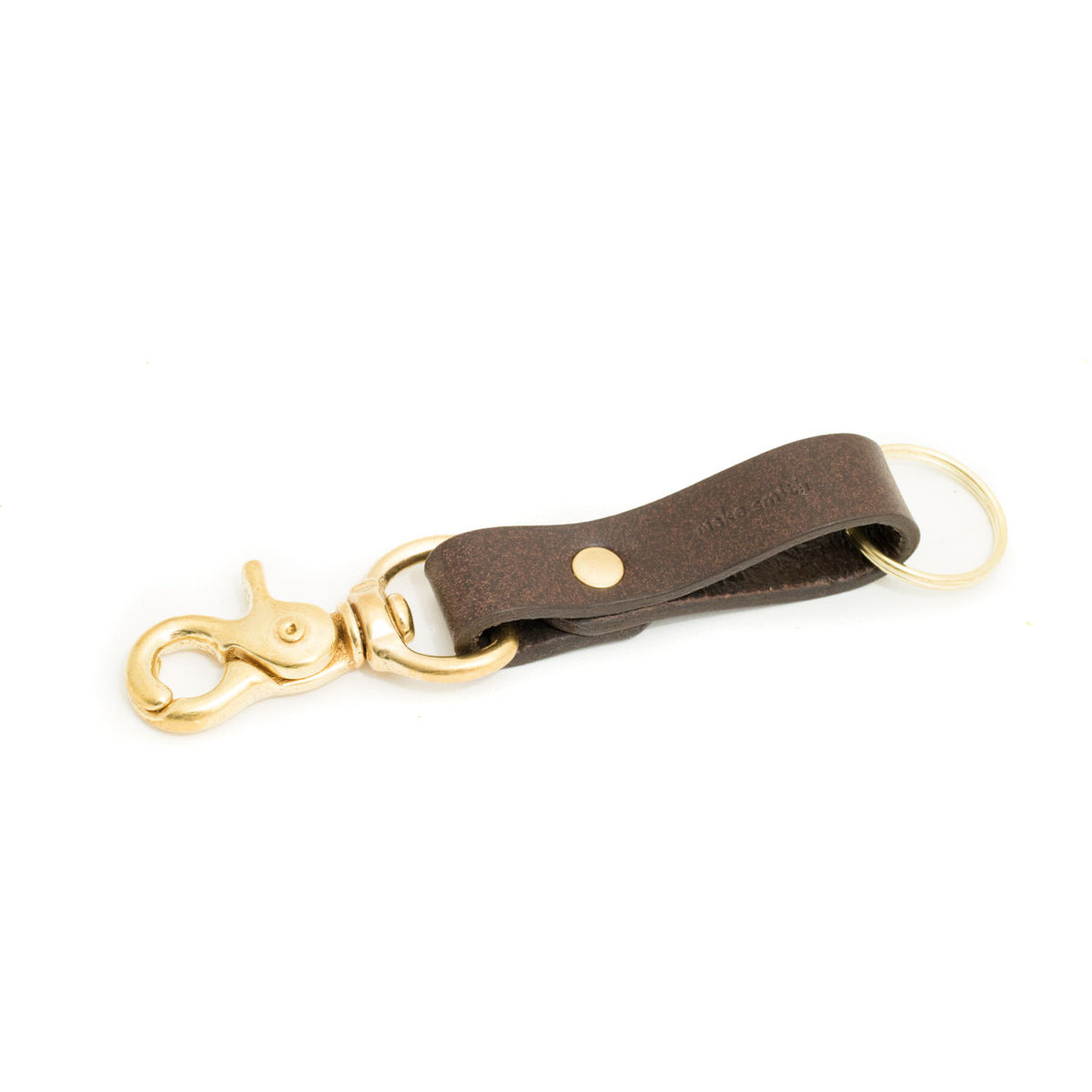 LEATHER KEY CHAIN WITH CLIP :: Handmade in the USA by Make Smith ...